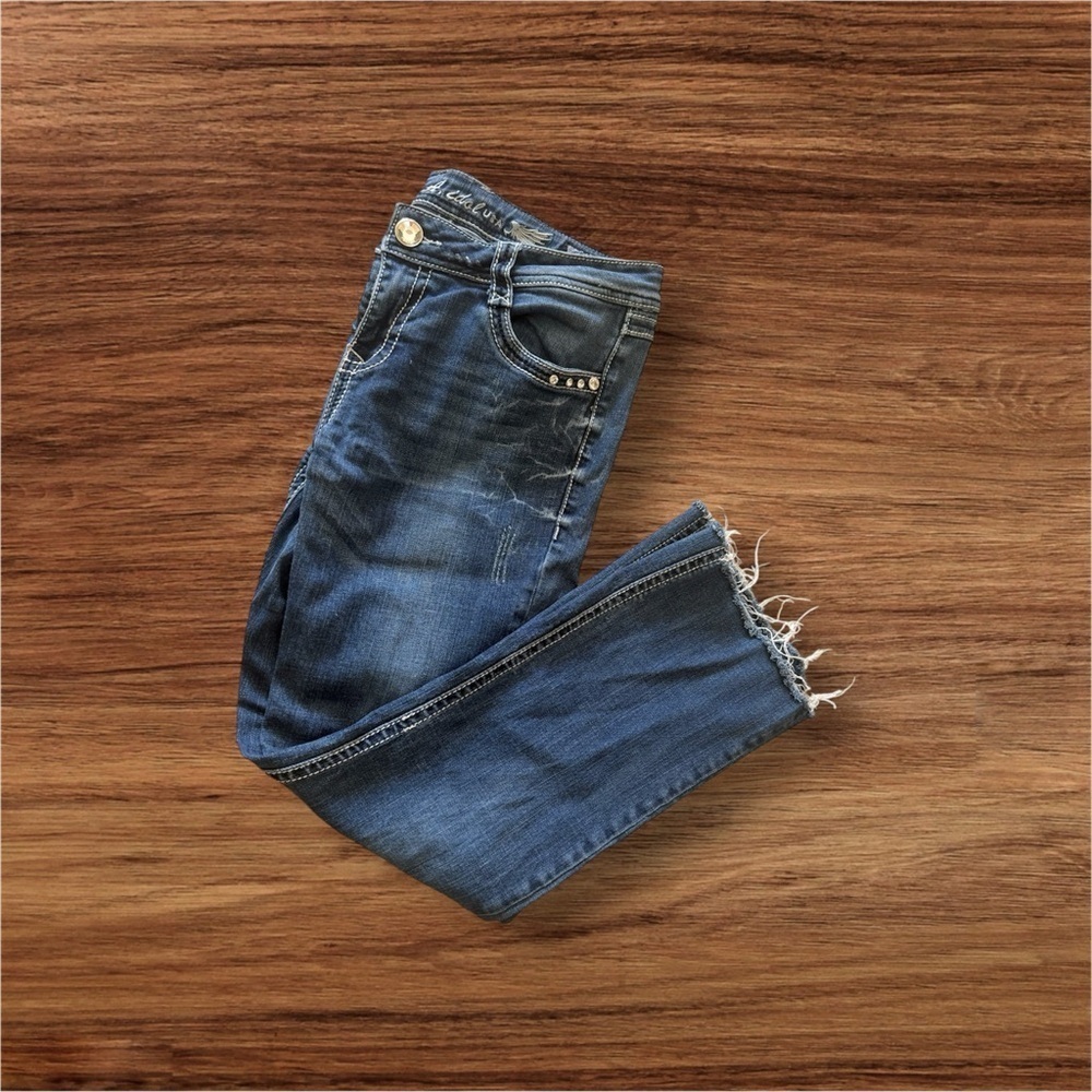 L.A. Idol Blue Jeans size 11 w34 L 32 blue straight